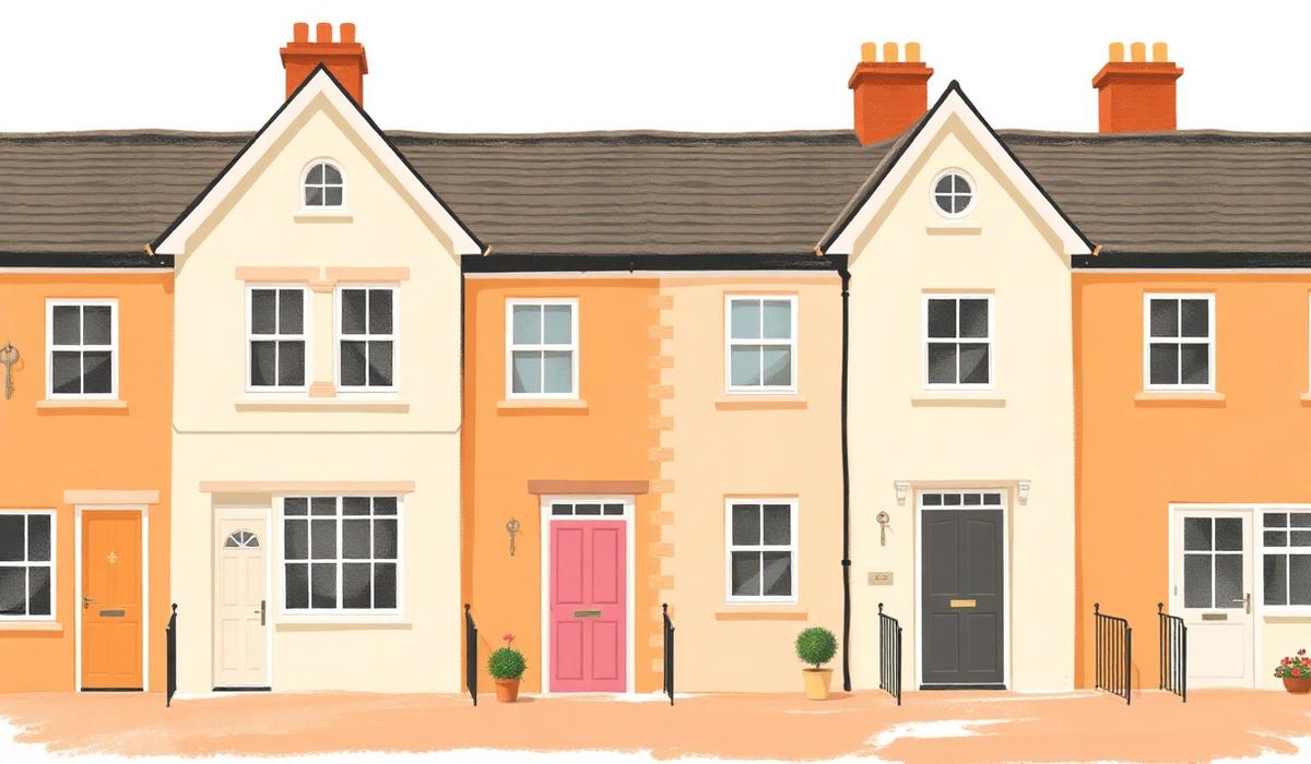 Row of Everhouse member rental cottages